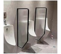 LKHGTR Divisore di partizione per Servizi igienici orinatoi con Vetro temperato, conferma Impermeabile per Privacy dell'orinatoio, schermi Privacy del Bagno pubblico Montato a Parete per Hotel,