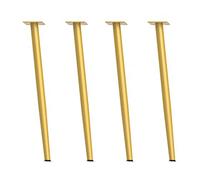 LKHGTR Gambe di mobili in metallo set di gambe da tavolo a 4 coniche per divano mobile tavolino da tavolino da tavolo da pranzo 80 cm/31.49in (oro) Made in China