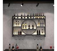 LKHGTR Portatori di Vino montati a Parete Rustica, Porta d'ingresso Montato a Parete con Appendiabiti da ginnase, Porta di Vino, Porta di Vetro di Vino, Supporto per Il Vino, Porta di stoccaggio del