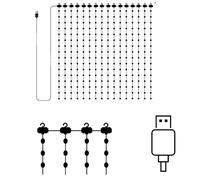 LKHLTBF 3x3m,luci LED Decorative RGB luci Intelligenti luci fatate a Stringa controllate Tramite App Motivo Fai Te e Testo, sincronizzazione Musicale programmabile Telecomando Matrimoni Natale
