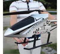 LKHLTBF E,Triple Battery Package,Elicottero rc con Telecomando, Giocattolo Aereo Extra Resistente per Bambini, Modello Drone da Esterno, 3,5 canali, 80 cm, Grande Elicottero