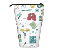 LKHVGY Astrazione Biologia Chemistry4 Stampa Astuccio telescopico Cancelleria Storage Bag per Forniture, Ufficio Trucco Storage Storage, Come nella foto, Taglia unica, Astuccio telescopico