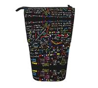 LKHVGY Astuccio telescopico con stampa di formule matematiche, portapenne, astuccio per cancelleria, organizer per adulti, Come nella foto, Taglia unica, Astuccio telescopico