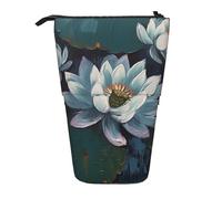 LKHVGY Astuccio telescopico dipinto a mano con stampa di fiori in piedi astuccio carino astuccio per cancelleria telescopico portapenne portapenne per ufficio regalo per vacanze, Come nella foto