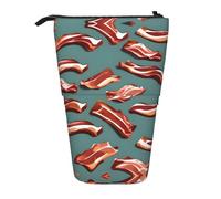 LKHVGY Astuccio telescopico per matite con stampa con motivo Streaky Bacon, portapenne, astuccio per cancelleria, organizer per adulti, Come nella foto, Taglia unica, Astuccio telescopico