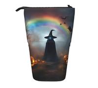 LKHVGY Astuccio verticale retrattile con stampa di ragni e fantasma di Halloween, per ufficio, viaggi, trucchi quotidiani, Come nella foto, Taglia unica, Astuccio telescopico
