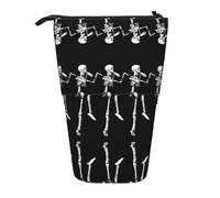 LKHVGY Hairy Ferret - Astuccio telescopico multifunzione, per cancelleria, ufficio, portapenne, Teschio scheletro Posable di Halloween, Taglia unica, Astuccio telescopico