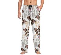 LKHVGY Pantaloni da pigiama da uomo morbidi da uomo con pantaloni separati da salotto, Multicolore 10., L