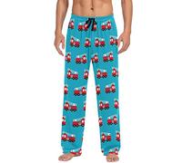 LKHVGY Pantaloni da pigiama da uomo, pantaloni da pigiama per dormire, Camion dei pompieri multi-, L
