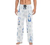LKHVGY Pantaloni del pigiama da uomo con bandiera dell'aquila calva nordamericana, pantaloni da pigiama da uomo, pigiama, pigiama, pigiama, pantaloni da notte S, Multicolore.19, S
