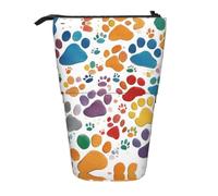LKHVGY Paw Prints Art 1 stampa verticale retrattile astuccio portaoggetti per ufficio viaggi borsa trucco quotidiano, Come nella foto, Taglia unica, Astuccio telescopico