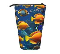 LKHVGY The Underwater World - Astuccio telescopico con stampa di pesci tropicali, per cancelleria, per riporre oggetti di cancelleria e trucchi da ufficio, Come nella foto, Taglia unica, Astuccio