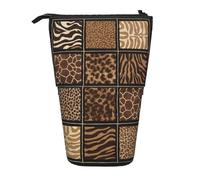 LKHVGY Wild Zoo - Astuccio telescopico per penne, cancelleria con supporto, grazioso organizer per trucchi da ufficio, Come nella foto, Taglia unica, Astuccio telescopico
