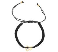LKingel Braccialetto con iniziale a forma di cuore delicato per ragazze adolescenti, regalo dell'amicizia, regolabile, fatto a mano, intrecciato con iniziali, braccialetto da donna dalla A alla Z