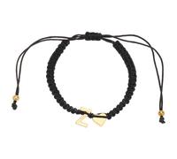 LKingel Braccialetto con iniziale a forma di cuore delicato per ragazze adolescenti, regalo dell'amicizia, regolabile, fatto a mano, intrecciato con iniziali, braccialetto da donna dalla A alla Z