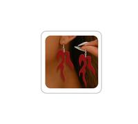 LKingel Orecchini da donna in acrilico, gotici, con fiamme rosse, stile punk rock, hip hop, cosplay, Halloween, ballo di fine anno, accessori personalizzati per le donne Style2