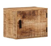 LKJephalotrop Comodino da parete in legno massiccio di mango, 40 x 30 x 25 | Cassettiera compatta da parete per camera da letto, crea spazio libero sul pavimento e mantiene gli oggetti sempre a portata
