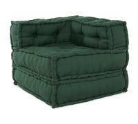 LKJephalotrop Elemento divano modulare verde 70x70x54 cm cotone | Poltrona imbottita flessibile in cotone per il soggiorno, ideale come comodo cuscino da pavimento e seduta lounge