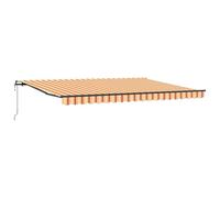 LKJephalotrop Tenda da sole retrattile, 450 x 350 cm, colore giallo e | Robusto telaio in alluminio con tessuto resistente ai raggi UV per un'ombra variabile su terrazze e giardini