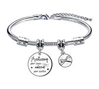 LKJHGF Braccialetto Regalo per Collega - Natale, Compleanno, Anniversario di Amicizia