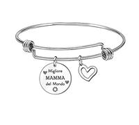 LKJHGF Festa della Mamma Regalo Mamma Bracciale Mamma Braccialetto Braccial Donna Regalo Festa della Mamma Braccialetto Mamma Regalo Mamma Compleanno Regalo Anniversario Mamma
