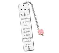 LKJHGF Segnalibri Collega Donne Regali per Amica Segnalibri Colleghi Idee Regalo Uomo Colleghe Amicizia Regalo per Colleghi Che Va Via Grazie Pensione Regali per Amica Maestra