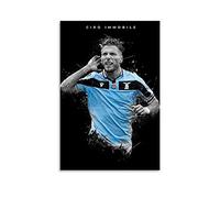 LKJHLK Ciro Immobile Poster da parete Calcio Calcio Stampa artistica su tela per ufficio, camera da letto, dormitorio - Regalo per Ragazzi Uomo 30 x 45 cm