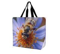 LKJTRF A Bee Tote Bag per le donne borsa a tracolla casual riutilizzabile borsa della spesa per lo shopping, viaggi lavoro