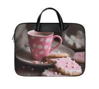 LKJTRF A Glass of Hot Milk Borsa a tracolla per computer portatile da 17 pollici impermeabile portatile custodia per laptop borsa messenger per donne uomini, stile