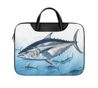 LKJTRF Bluefin Tuna Thunnus Borsa a tracolla per computer portatile da 17 pollici, impermeabile, portatile, borsa messenger per donne e uomini, stile