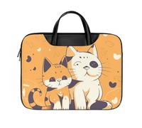 LKJTRF Borsa a tracolla per computer portatile con stampa di gattino con impronte di zampe, impermeabile, borsa messenger per donne e uomini, stile