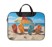 LKJTRF Borsa a tracolla per computer portatile da 17 pollici con infradito colorate, borsa a tracolla per laptop da 17 pollici, borsa messenger per donne e uomini, stile