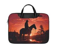 LKJTRF Borsa a tracolla per computer portatile da 17 pollici, impermeabile, portatile, borsa messenger per donne e uomini, cowboy West, stile-13