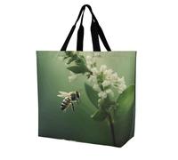 LKJTRF Borsa tote da donna con piante che attirano le api, borsa a tracolla casual riutilizzabile per shopping, viaggi, lavoro, 40 x 40 x 16 cm, stile-43