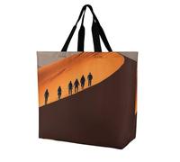 LKJTRF Climb The Dunes - Borsa tote da donna, casual, a tracolla, riutilizzabile, per shopping, viaggi, lavoro, 40 x 40 x 16 cm, stile 13