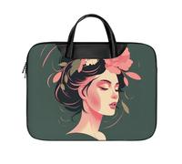 LKJTRF Face of A Flower, borsa a tracolla per computer portatile da 17 pollici, impermeabile, portatile, borsa messenger per donne e uomini, stile 13
