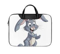 LKJTRF Hopping Rabbit Borsa a tracolla per computer portatile da 17 pollici impermeabile portatile borsa messenger per donne uomini, stile-31