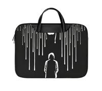 LKJTRF People Under The Rain Borsa a tracolla per computer portatile da 17 pollici impermeabile portatile custodia per laptop borsa messenger per donne uomini, stile