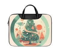 LKJTRF Picture of Round Tree Borsa a tracolla per computer portatile da 17 pollici impermeabile portatile custodia per laptop borsa messenger per donne uomini, stile