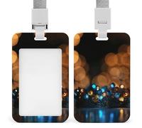 LKJTRF Porta badge natalizio con cordino impermeabile, porta carte d'identità, per lavoro, ufficio, insegnante, infermiera, stile 27