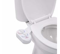 LKJVFCPW Bidet - Sedile WC per acqua calda e fredda, ugello singolo, colore | adattatore in ottone, regolatore di temperatura, senza corrente, miglioramento dell'igiene