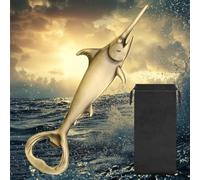 LKKCHER Apribottiglie con pesce spada, regalo per pescatori, idea regalo per pescatori, accessori per la pesca, regalo per la festa del papà, regalo di compleanno per il pescatore, papà e nonno