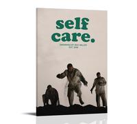 LKKHPEP Poster su tela, motivo: Mac Miller, con album "Self Care", decorazione artistica da parete per la casa, soggiorno, camera da letto, 40 x 60 cm, con cornice