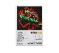 LKKHPEP Poster su tela, motivo: Red Hot Chili Peppers Unlimited Love, decorazione artistica da parete per la casa, soggiorno, camera da letto, 50 x 75 cm, senza cornice