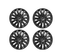 LKKJJYH 4 Pezzi Coprimozzo Auto per Tesla Model 3 2024 2025 18 inch, Set Copricerchi, Copertura della Ruota, Set di 4, Accessori Auto,Black