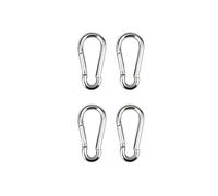LKLNCXC Clip a Scatto Snap Hooks 1/4PCS Key Ring Spring Hook Clips Keychain Heavy Duty Quick Link for Camping Hiking Travel(9mm,4pcs)