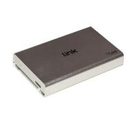 Link Accessori LKLOD254 contenitore di unità di archiviazione 2.5" Enclosure HDD Argento, Bianco