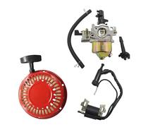 LKMBvxF Bobina di accensione, carburatore, avviamento a Strappo, Set per H-nda GX120 GX140 GX 160 GX168 GX200 5HP 5.5HP 6.5HP Motore Ricambi da Giardino(1 Set)