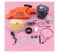 LKMBvxF Kit di avviamento per Cilindro e pistone da 46 mm per Hus 55 51, carburatore, Filtro Aria, regolatore del Nastro del Freno della Catena, Parte di Ricambio per Motosega