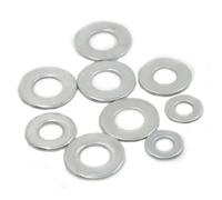 Lkq-Rondelle piatte M2 M2.5 M16-20 Zinc-plated Steel Meson Spacer Plain Gasket For Screw Bolt Flat Metal Washer, Saldamente e durevolmente(100pcs M4)